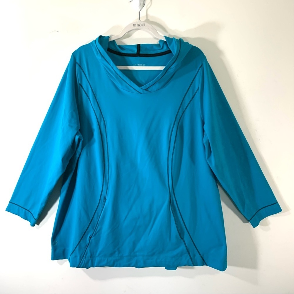 Catherine’s blue pullover hoodie 2/$35 Sz 1X